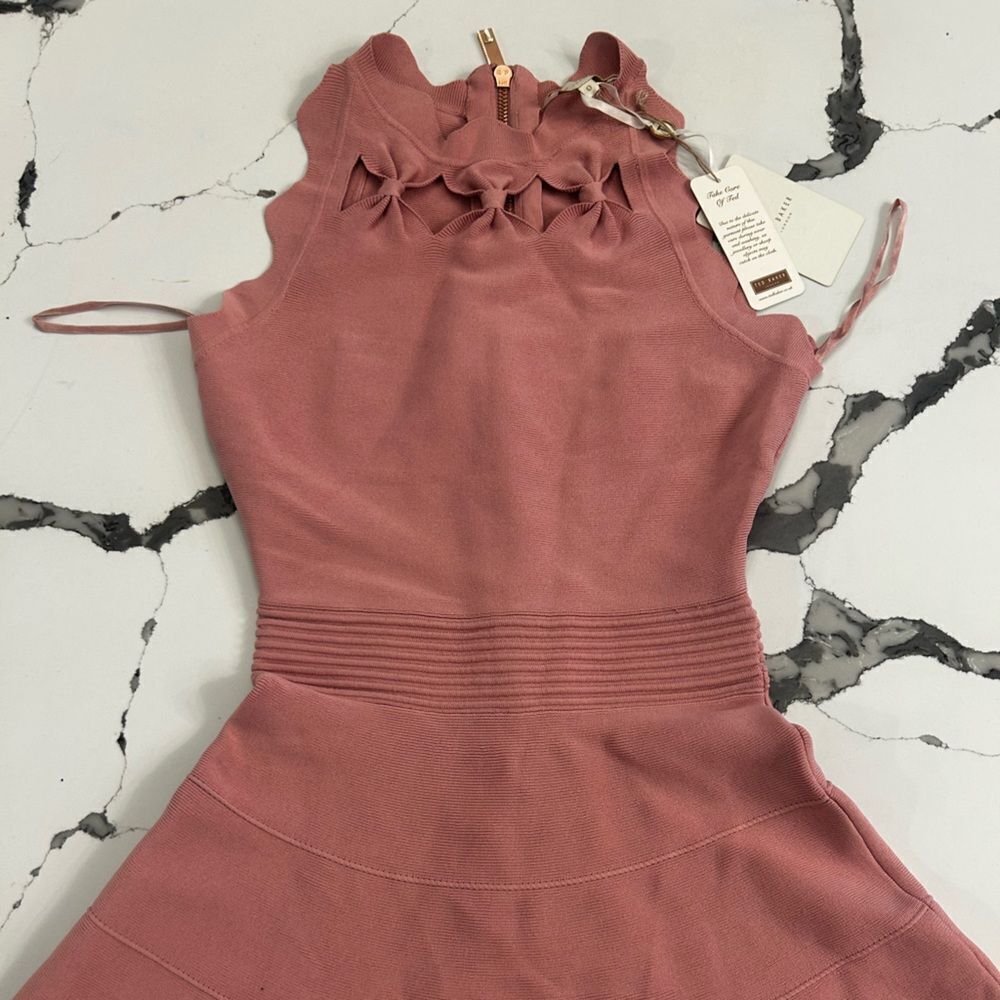 NEW Ted Baker Cherina Bow Detail
Fit & Flare Knit Dress. NWT - Picture 2 of 8